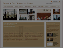 Tablet Screenshot of dodgeandcoxworldwide.com